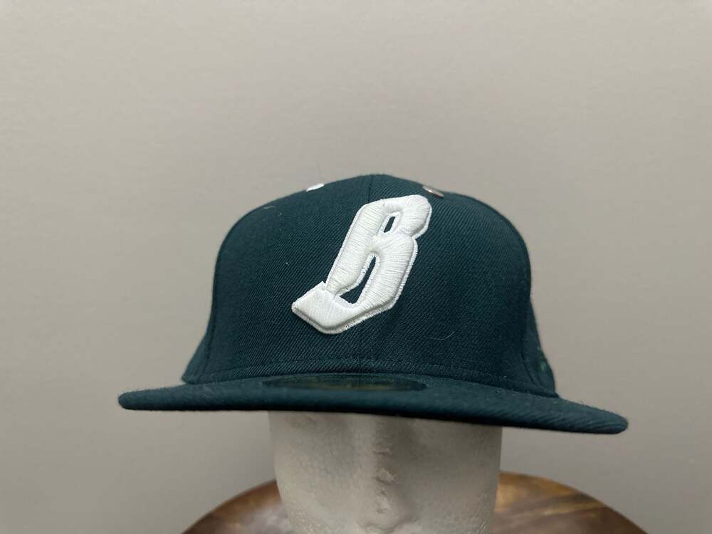 Billionaire Boys Club x New Era Flying B Fitted Hat Dark Green Size 7 3/4